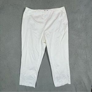 SAKS FIFTH AVENUE WOMENS WHITE PANTS SIZE 14